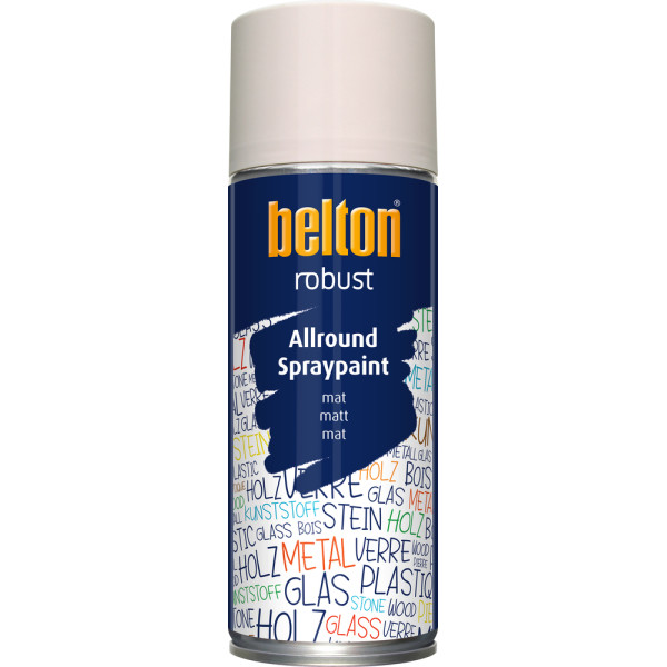 BELTON - Peinture de Finition Mat Robust Aérosol 400ml blanc mat