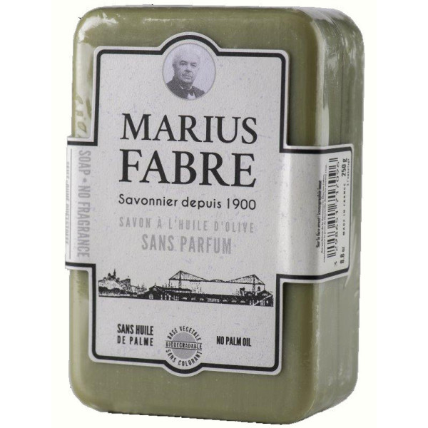 MARIUS FABRE - Savonnette à l'Huile d'Olive Non Parfumée 250g