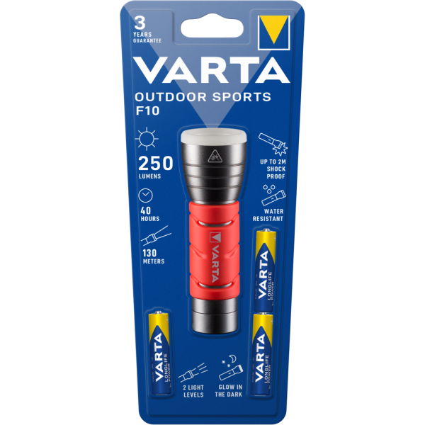 VARTA - Torche Outdoor Sports F10 LED 5W 3AAA
