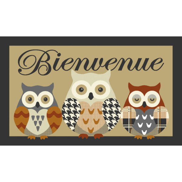 MERCURY - Tapis Patio Chouette 50x80cm