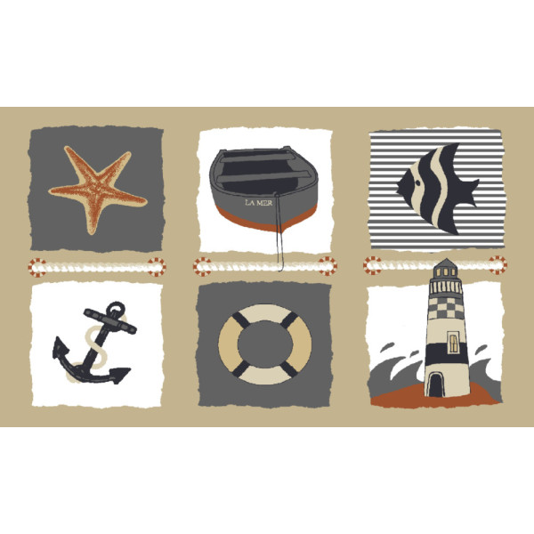 MERCURY - Tapis Velvet La Mer Beige