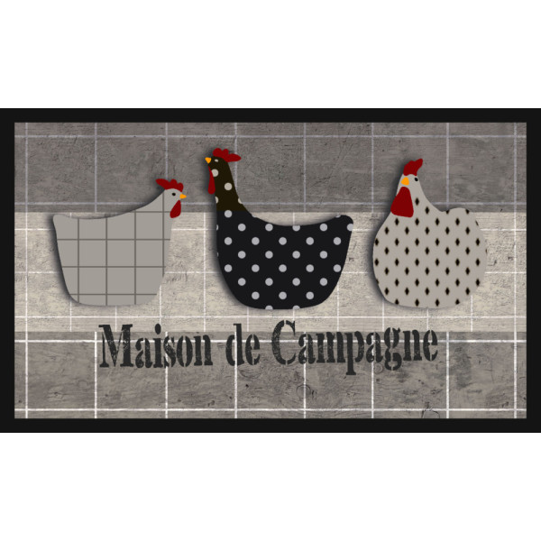 MERCURY - Tapis Velvet Maison de Campagne 45x75cm
