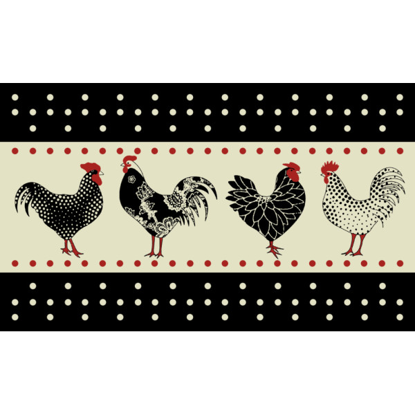 MERCURY - Tapis Velvet Poule 1 45x75cm