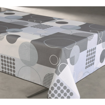 Toile cirée prestige Zoé 140cmx15ml Anthracite