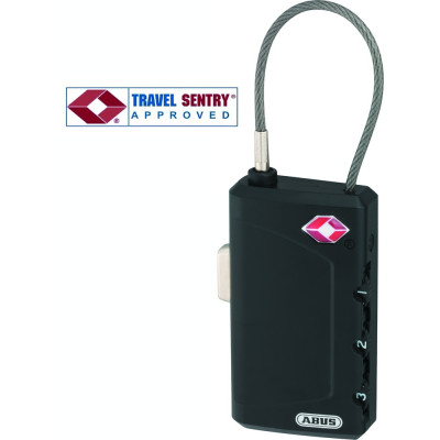 Cadenas TSA 30mm Combiné Câble+Chiffres sous Blister