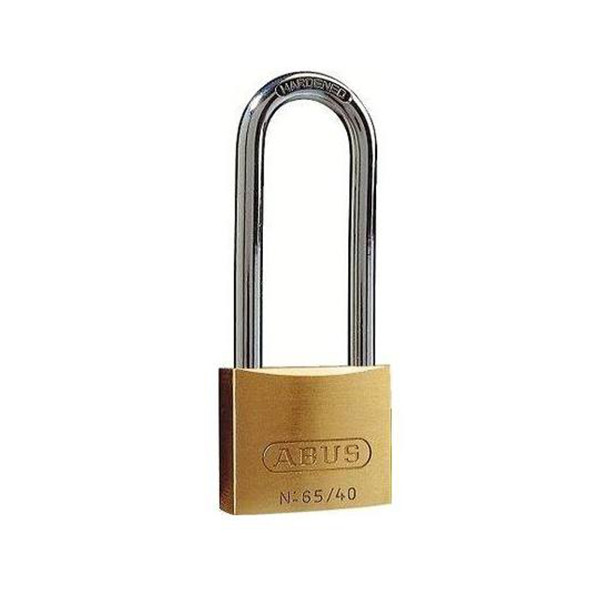 ABUS - Cadenas à Clé Laiton Massif 40mm Haute Anse 40mm Sous Blister