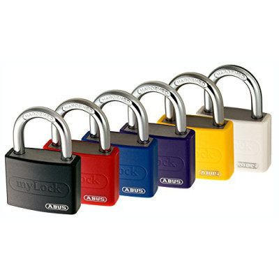 Cadenas à Clé Alu 40mm MyLock sous Blister 6 Coloris Assortis