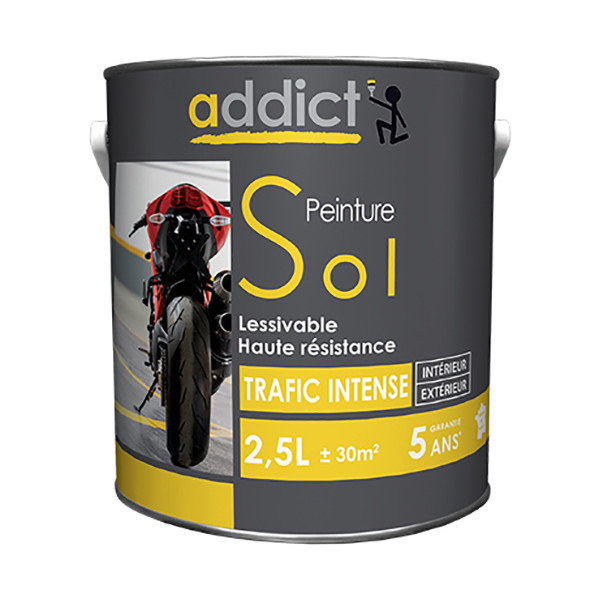 ADDICT - Peinture Sol Trafic Intense Satin 2.5L
