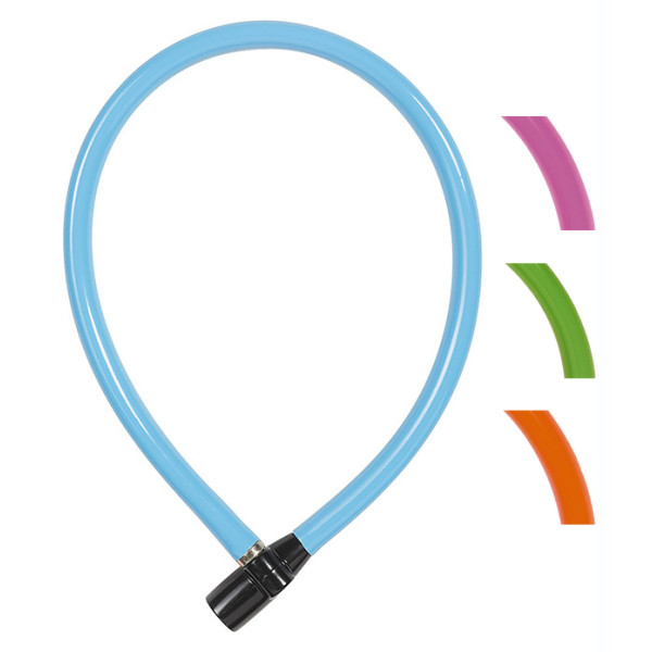 ABUS - Antivol Câble Color à Clé 0.65m Couleurs Assorties