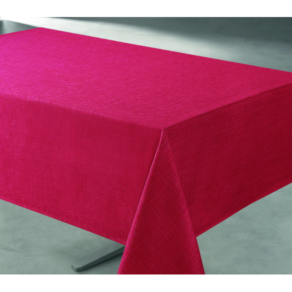 ACCESS DECO - Nappe Polyester 140x240cm Tissage Rouge sur Cintre
