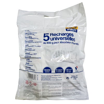 Recharges Universelles Sekofirst 800gr Lot de 5