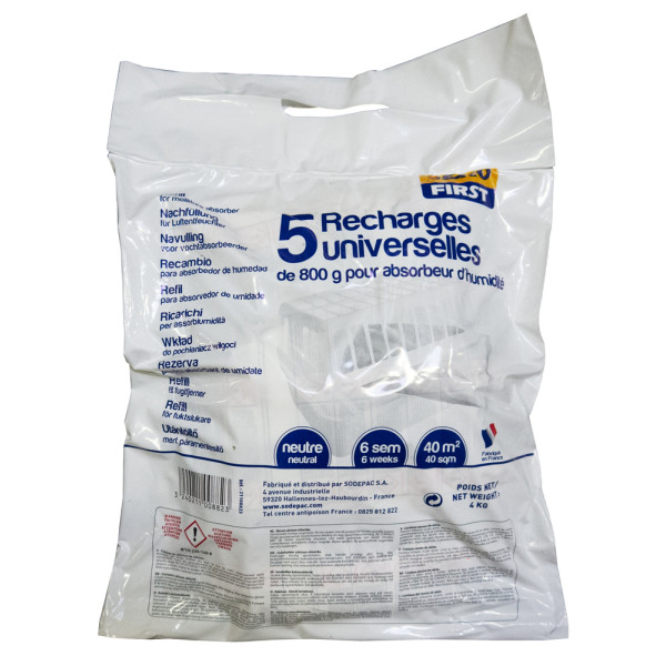 SEKOFIRST - Recharges Universelles Sekofirst 800gr Lot de 5