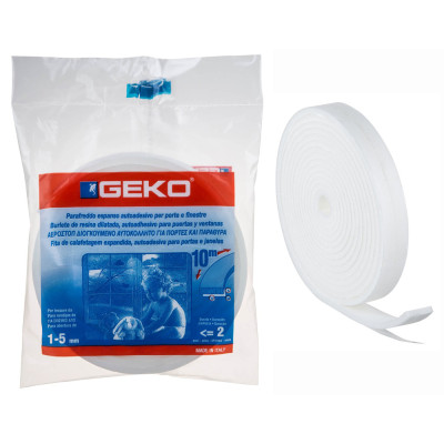 Joint Mousse Adhésive Calfeutrage Profil I 2x5 Blanc Sachet Accrochable