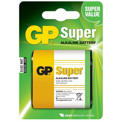 GP Super Alcaline Pile 3LR12 4.5V Blister de 1
