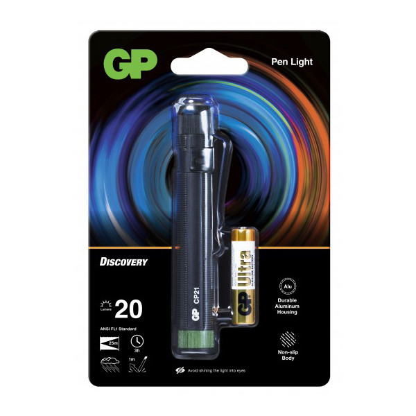 GP - GP Discovery Lampe de Poche Ericius CP21 sous Blister