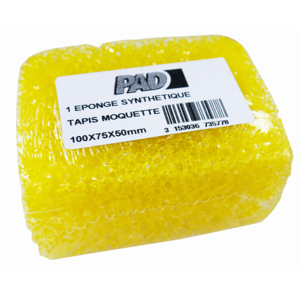 PAD - Eponge Synthétique Tapis Moquette Rectangle Jaune