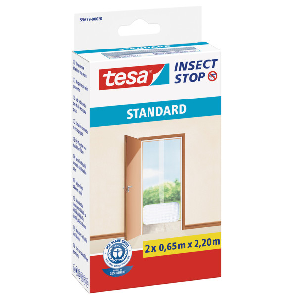 TESA - Moustiquaires de Porte Standard 2.20mx0.65m Lot de 2