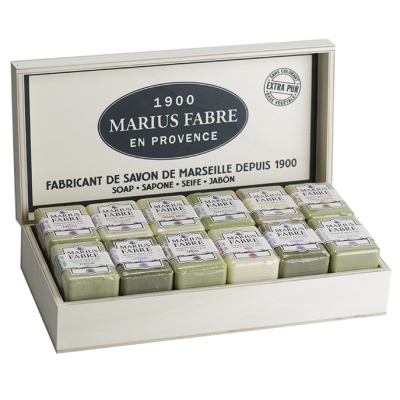 COFFRET BOIS SAVONNETTE PANACH 23X150G