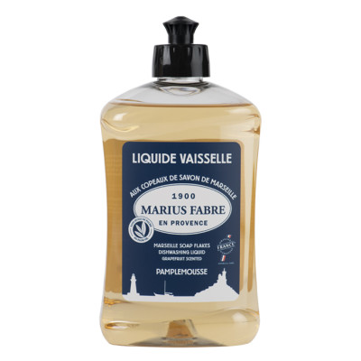 Liquide Vaisselle aux Copeaux de Savon de Marseille 500ml Sans Huile de Palme
