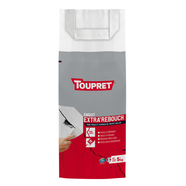 TOUPRET - Enduit Extra'Rebouch Poudre 5kg