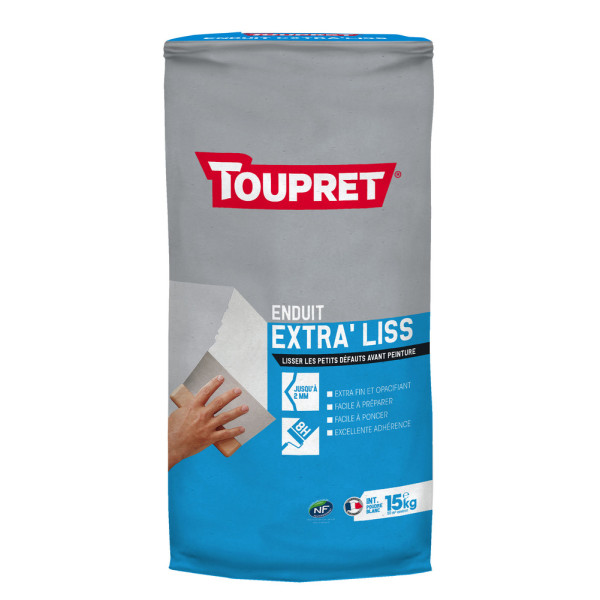 TOUPRET - Enduit Extra'Liss Poudre 15kg