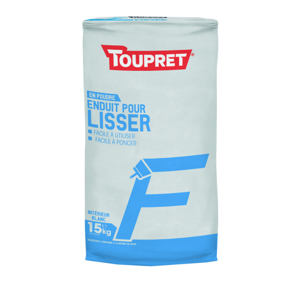 TOUPRET - Enduit Pour Lisser F Poudre 15kg