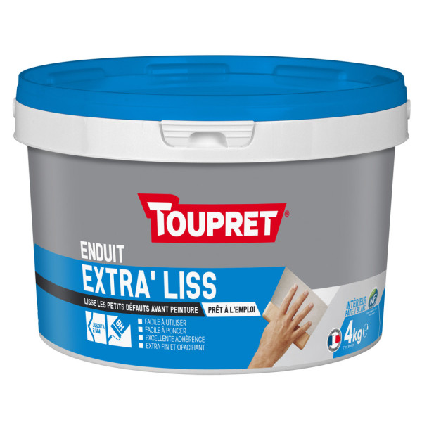 TOUPRET - Enduit Extra'Liss Pâte 4kg