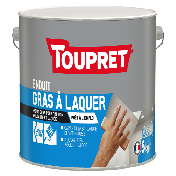 TOUPRET - Enduit Gras à Laquer Pâte 5kg