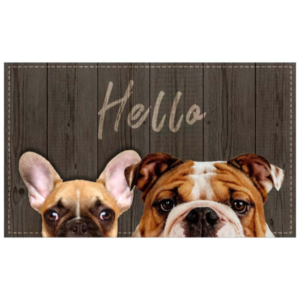 MERCURY - Tapis Velvet Chien Hello 45x75cm