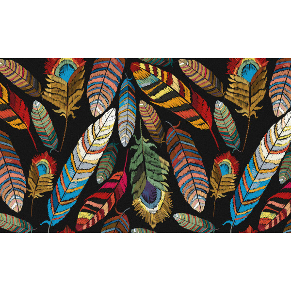 MERCURY - Tapis Velvet Plume 45x75cm