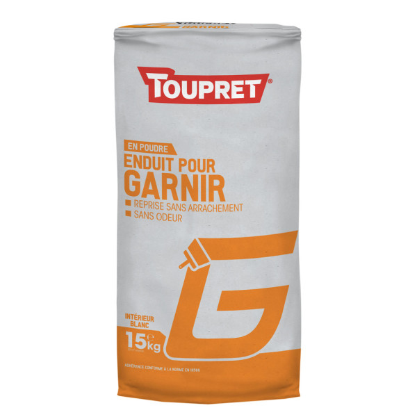 TOUPRET - Enduit Pour Garnir G Poudre 15kg