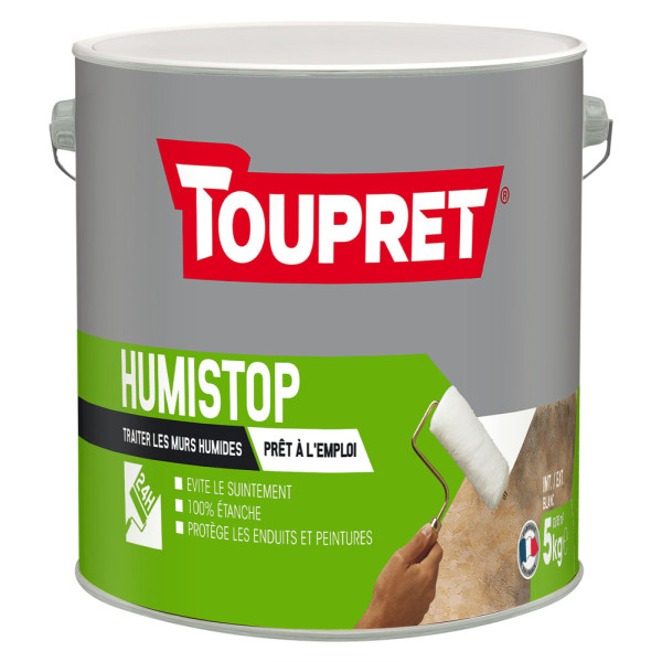 TOUPRET - Enduit Humistop Pour Murs Humides 5kg