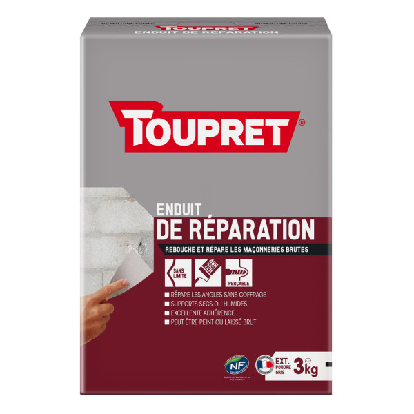 TOUPRET - Enduit de Réparation Poudre 3kg