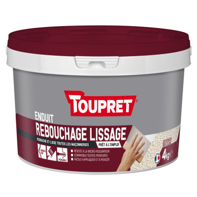 Enduit de Rebouchage Lissage 2en1 pâte 4kg