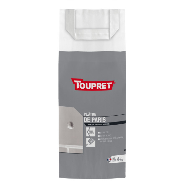 TOUPRET - Plâtre de Paris Poudre 4kg