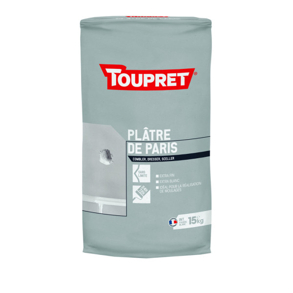 TOUPRET - Plâtre de Paris Poudre 15kg