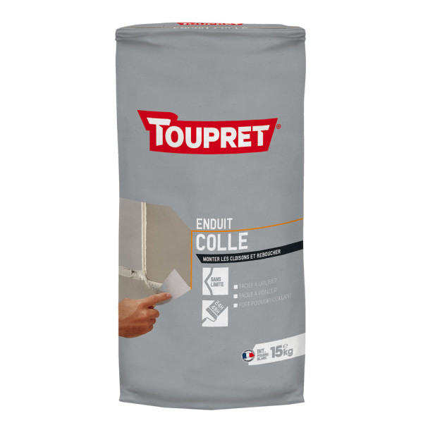 TOUPRET - Enduit Colle Poudre 15kg