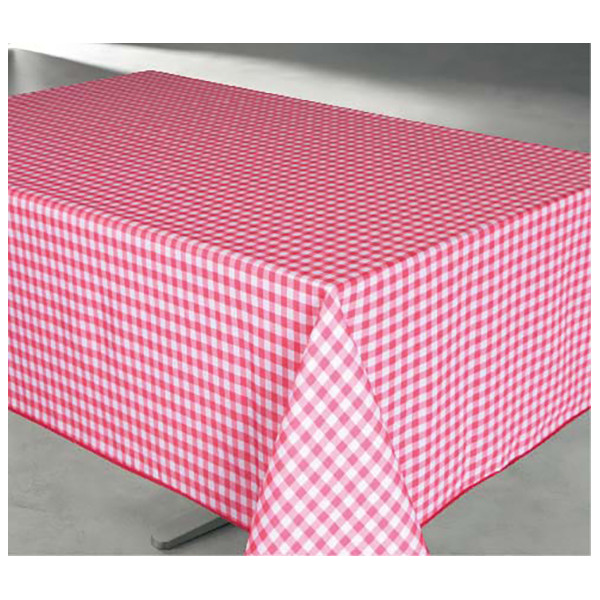 ACCESS DECO - Nappe Polyester 140x240cm Vichy Rouge sur Cintre