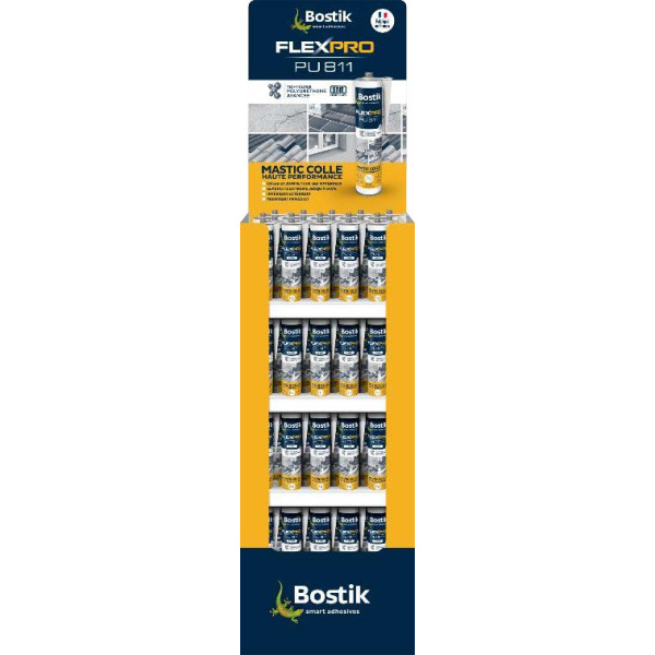 BOSTIK - FlexPro PU811 Mastic Colle Gris 300ml Box x80