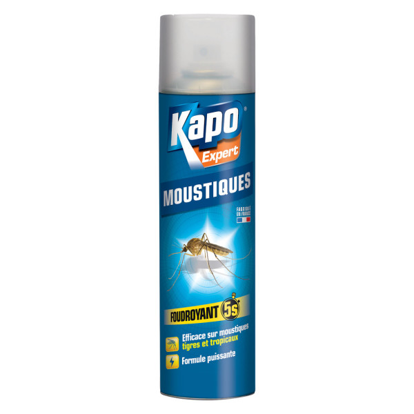 KAPO - Moustiques Foudroyant 5 Secondes Aérosol 400ml TP18