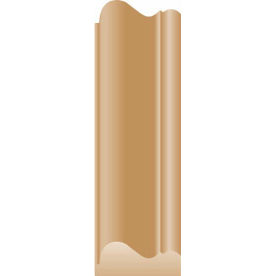 Moulure de décoration brute P11 15x6mm 2.20m