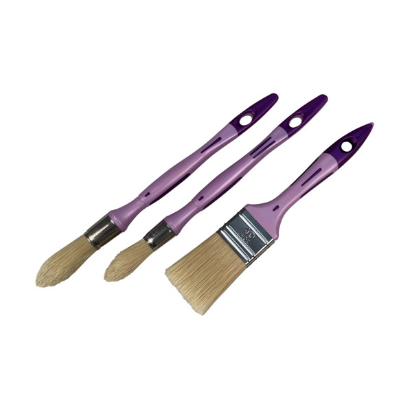 SAVY - Pinceau Bi-Matière Peinture Velours Lot de 3