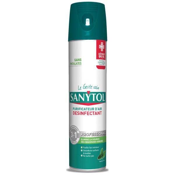 SANYTOL - Désinfectant Purificateur d'Air Aérosol 600ml