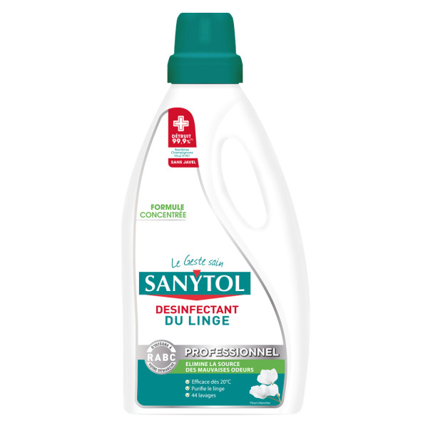 SANYTOL - Désinfectant Linge Professionnel Flacon de 2L