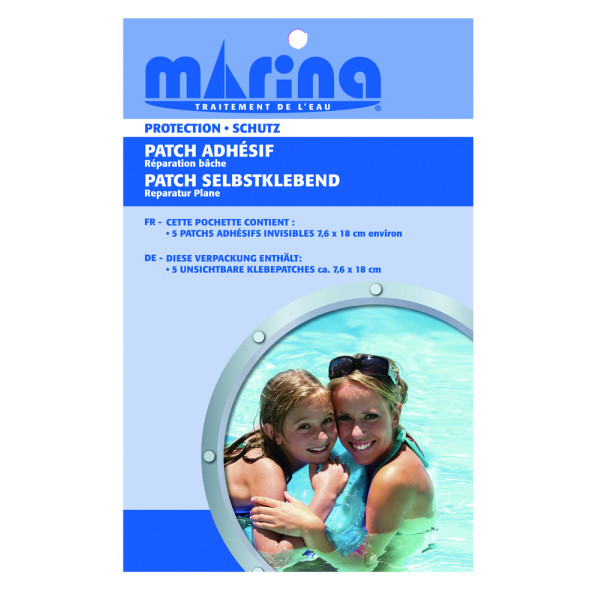 MARINA - Patchs Adhésifs Réparation Bâche x5