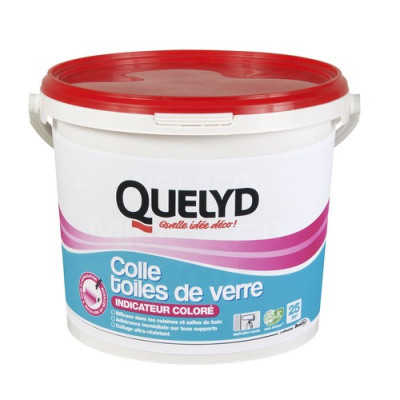 QUELYD COLLE TOILE DE VERRE COLOR.5KG