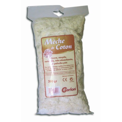 Mèche de coton en sachet de 200gr