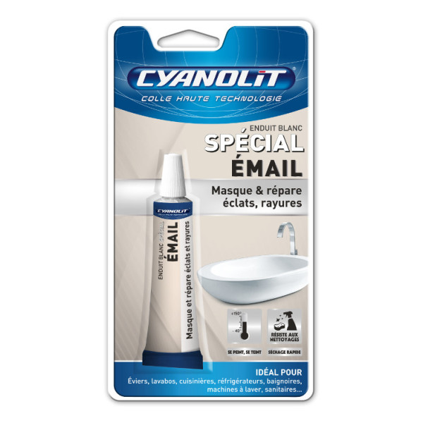 CYANOLIT - Eclamail Blanc Enduit Spécial Émail 15ml