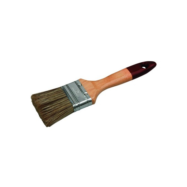 ROULOR - Brosse Plate Pro Pour Lasure et Traitement des Bois Manche Bois