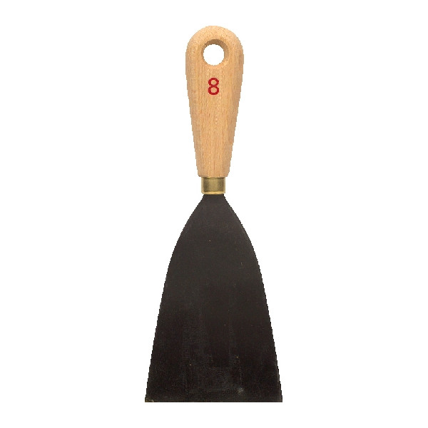 ROULOR - Couteau de Peintre : Lame Acier et Manche Bois Brut